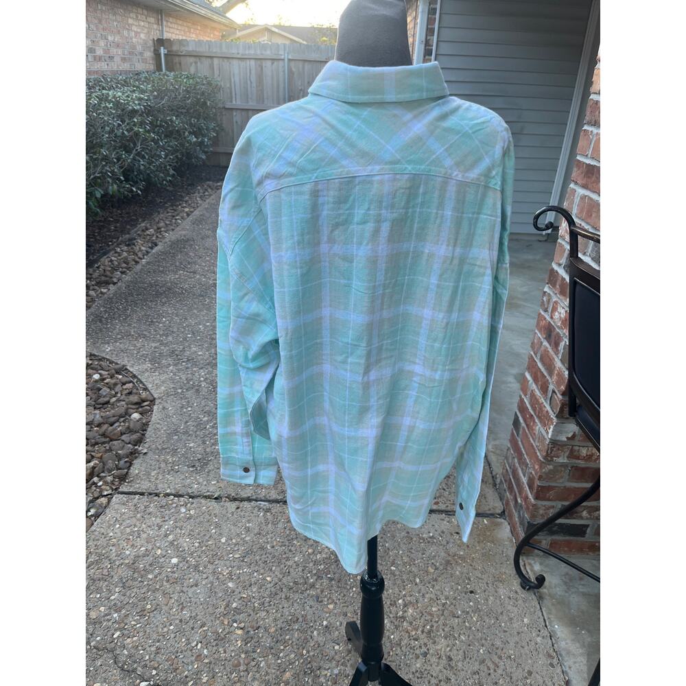 Dickies Womens Long Sleeve Loose Fit Button-Down Shirt XL - Picture 5 of 9
